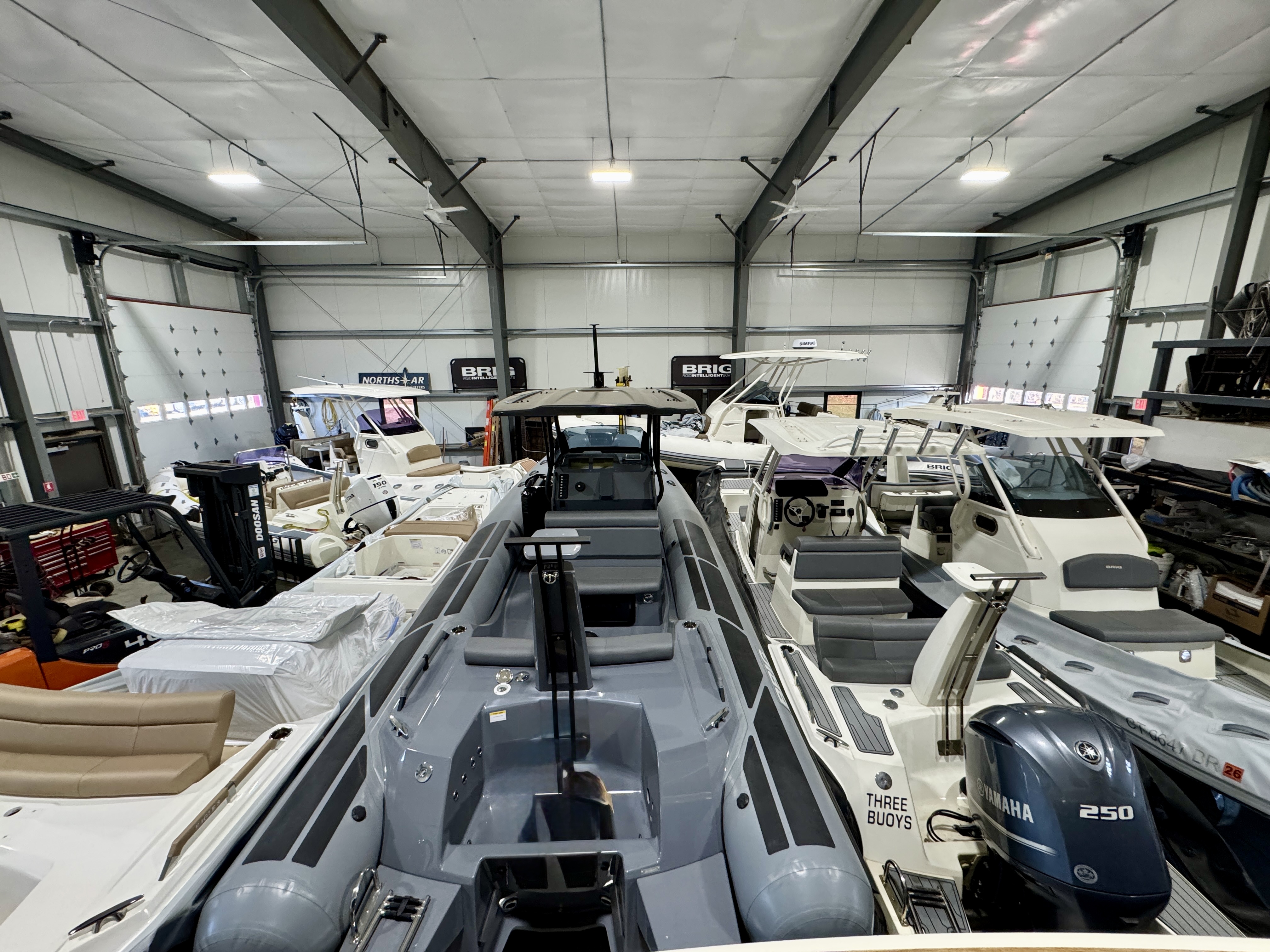 Indoor yacht storage facility